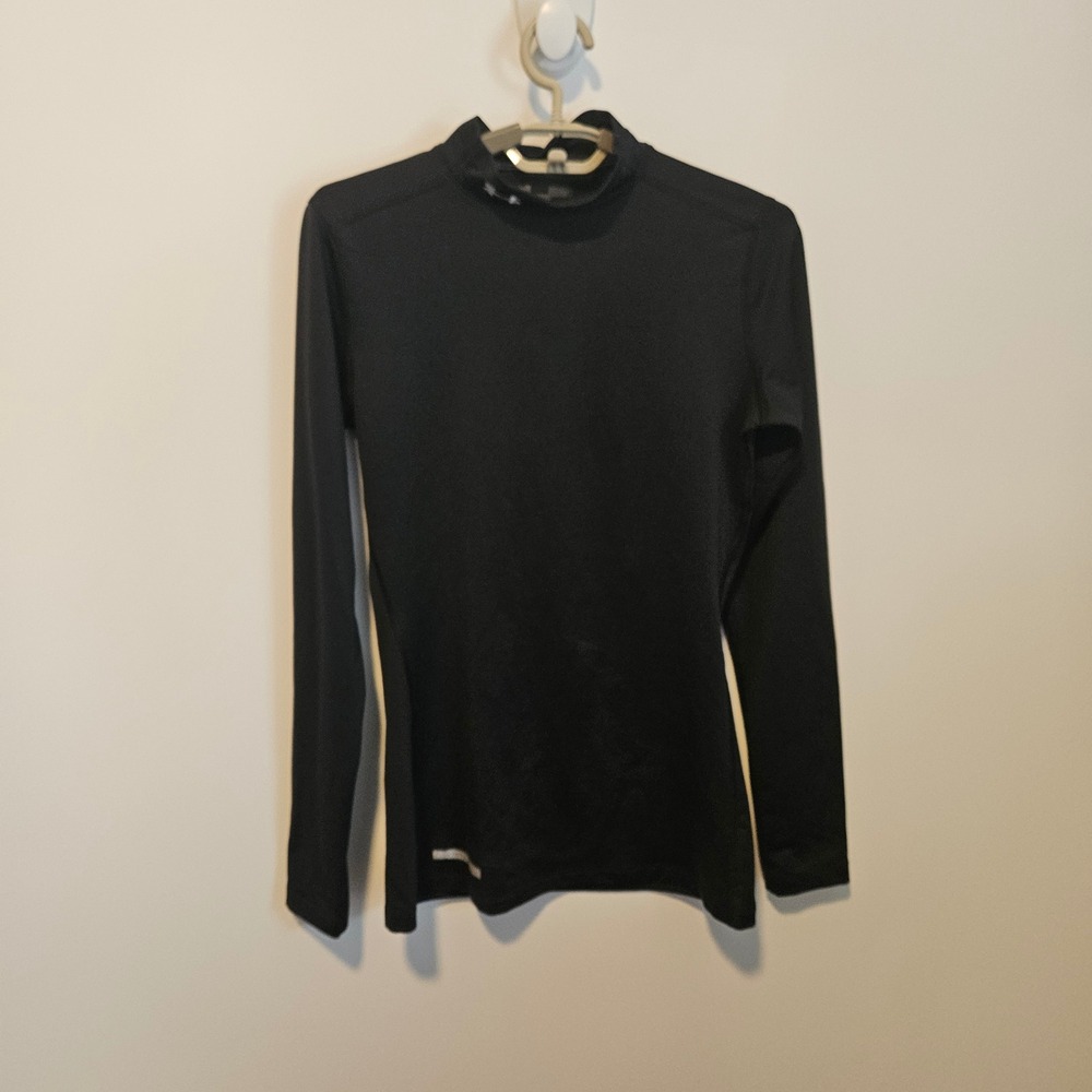 Under Armour ColdGear Mock Neck Compression Shirt S Long Sleeve Base Layer Run